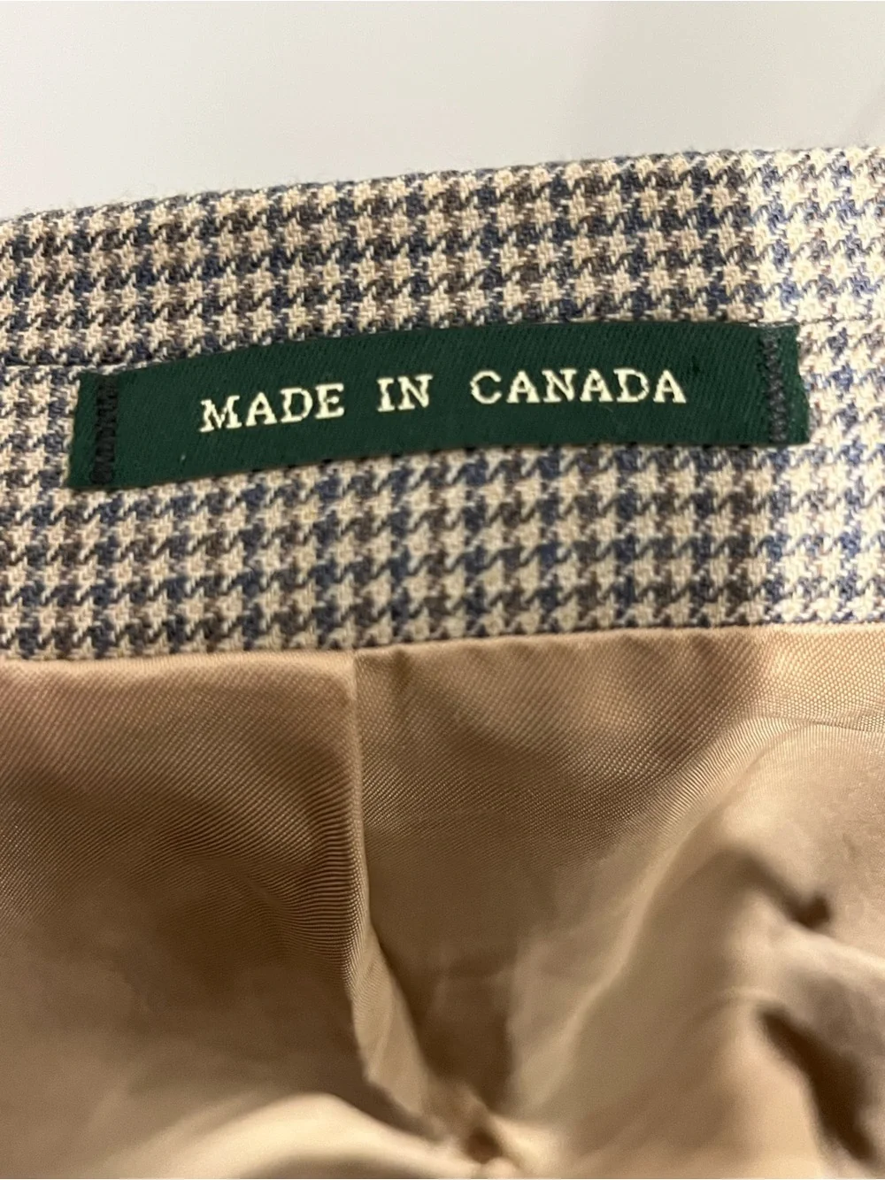 Ralph Lauren Blue & Tan Houndstooth Sport Coat